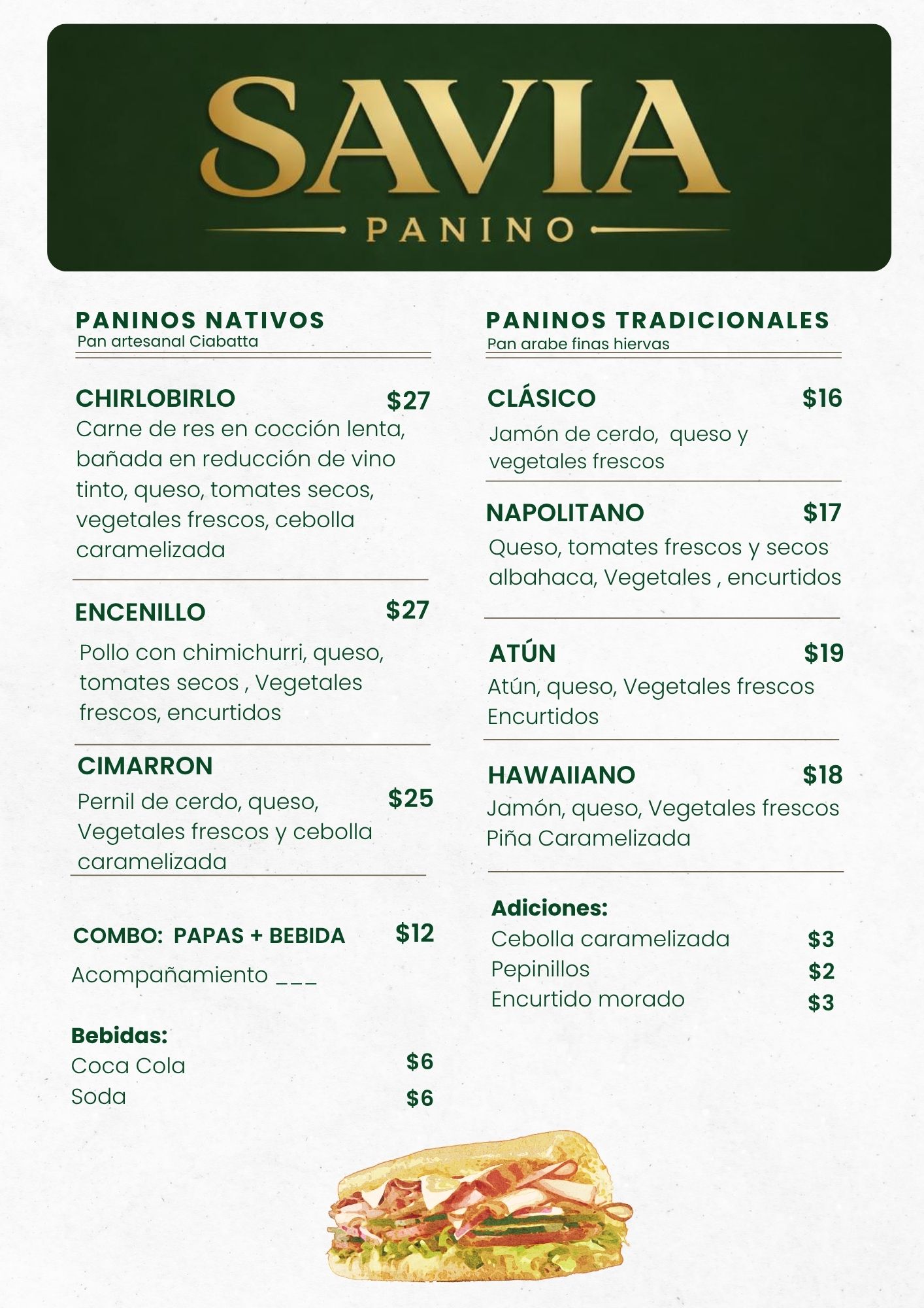 Menú Savia 1